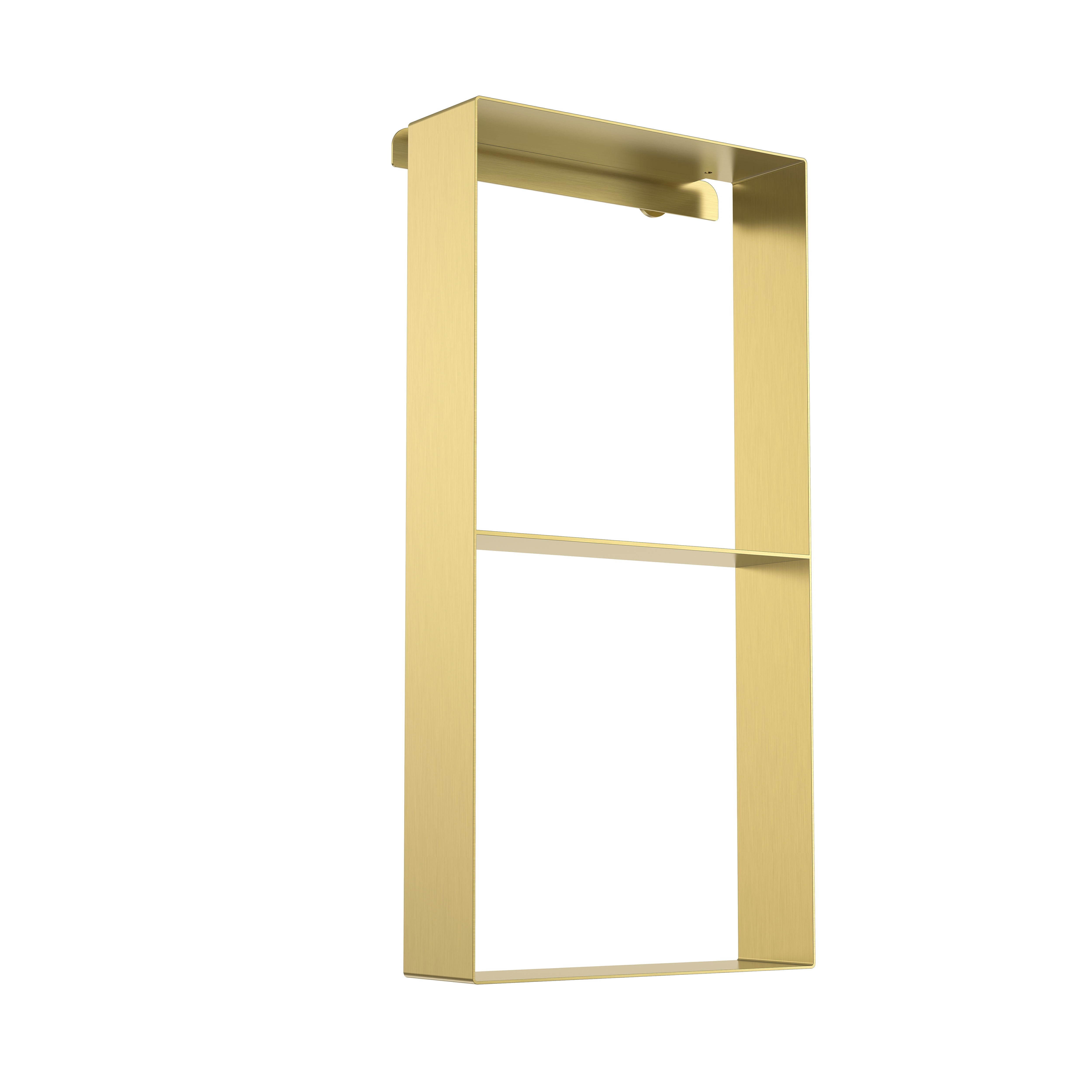 נישה חיצונית נירוסטה מלבני לתליה על קיר/מקלחון  30/60 זהב מט