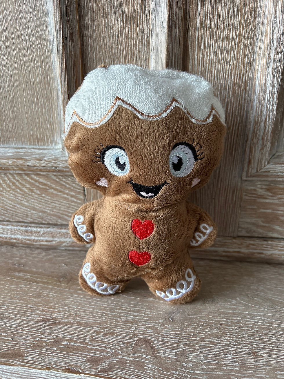 Miniature : Gingerbread en Peluche – Décorations & Doudous Gourmands pour Noël