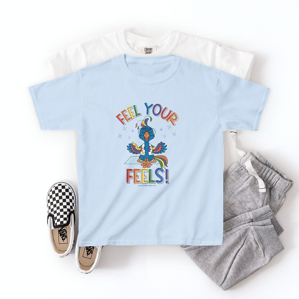 Thumbnail: Kids Heavy Cotton™ Tee Feel Your Feels t-shirt for kids