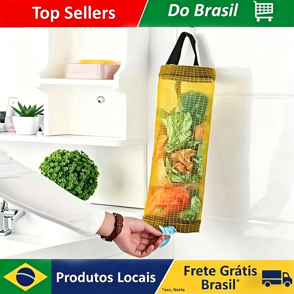 Thumbnail: Organizador de Sacos de Lixo para Cozinha, Suporte para Sacos Plásticos