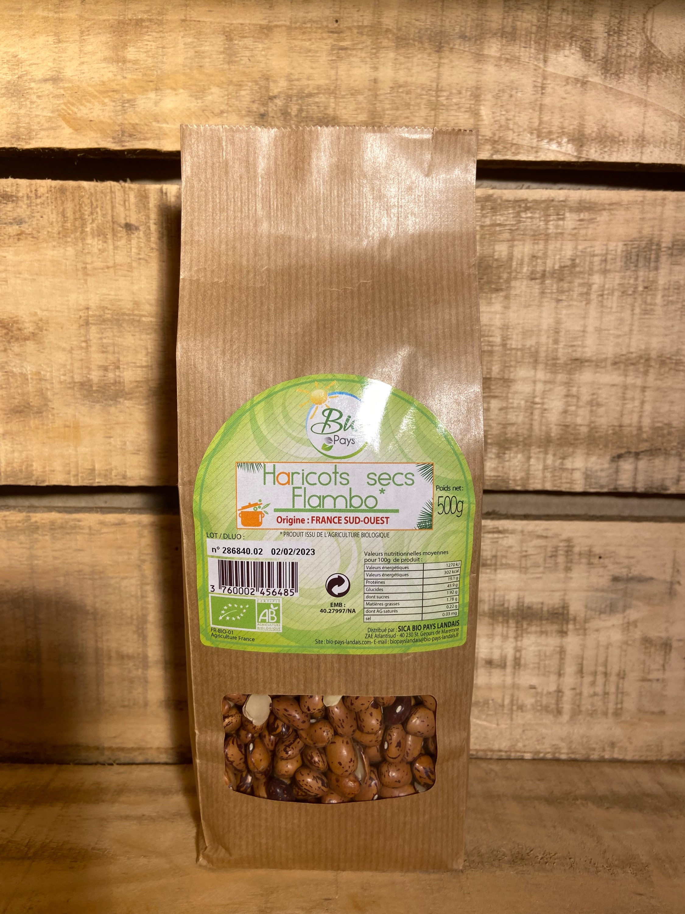 Haricots secs flambo 500g