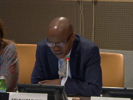 Melchiade Bukuru, Former Director UNCCD Liaison Office in New York, chair of the EWABELT session at the 23rd Infopoverty World Conference