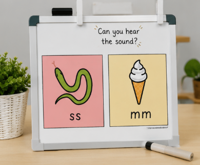 Thumbnail: Ling Sounds Visuals - Printable PDF Download A4 Speech Phonics Hearing Loss