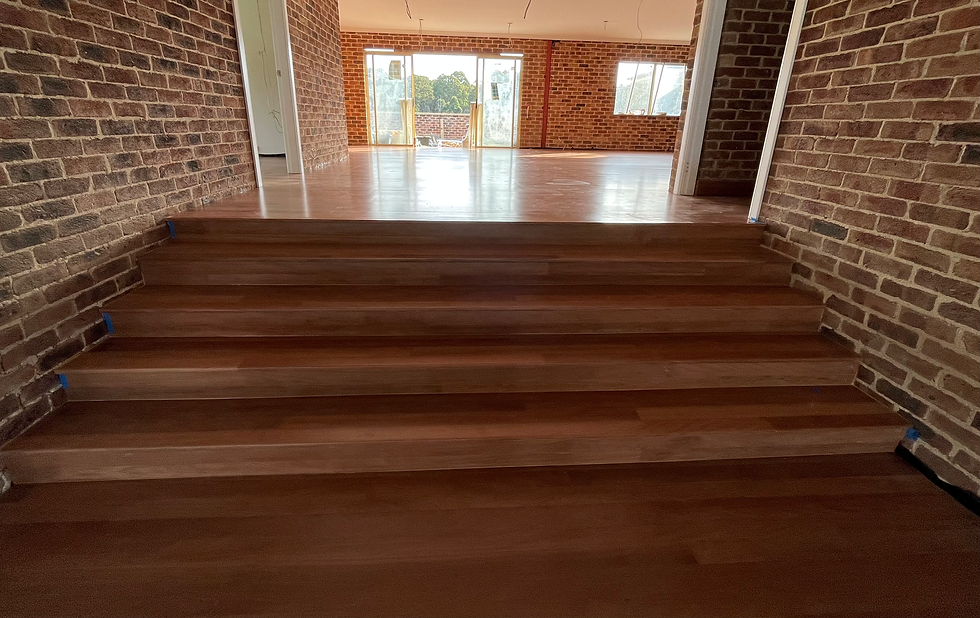 installation of timber stairs