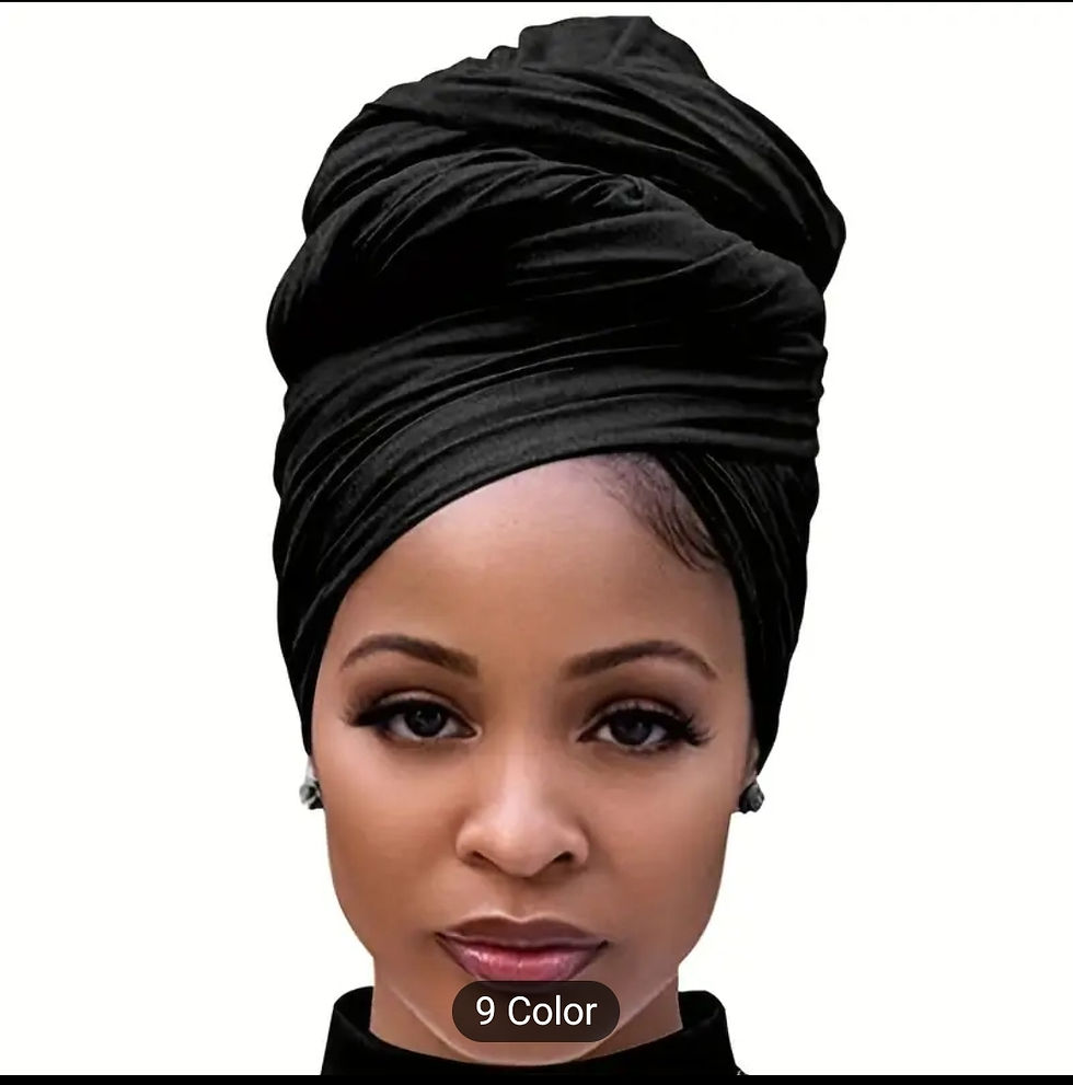 Thumbnail: Solid ColoredSoft and Stretchy Headwraps 