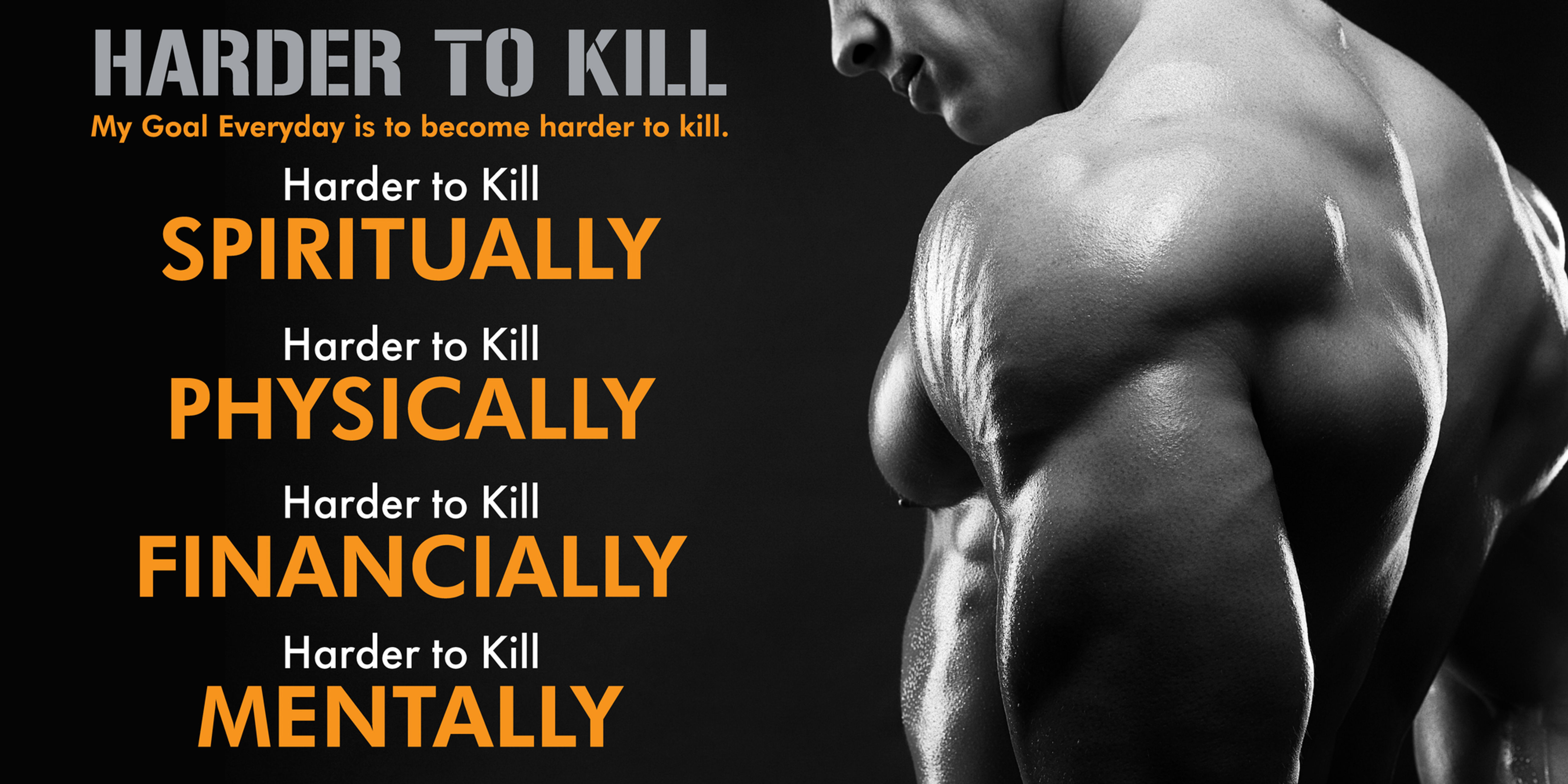 Harder to Kill - 72" x 36" banner