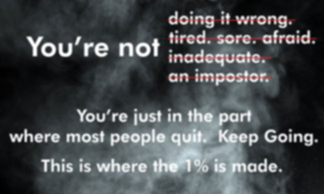 Keep Going - 72" x 36" banner