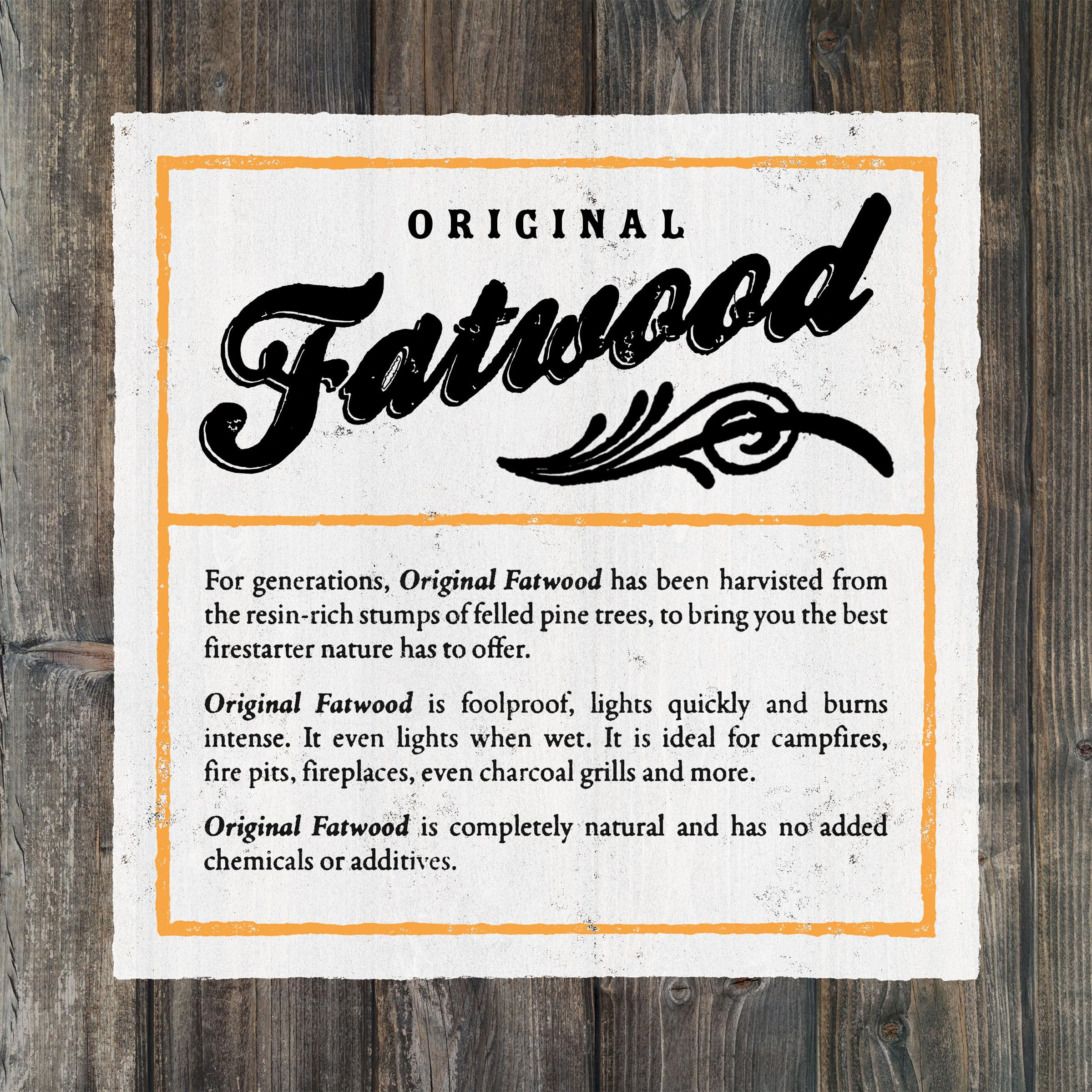 Fatwood Fire Starter Sticks 10lb Box - Indoor or Outdoor 100% All Natural Pin...