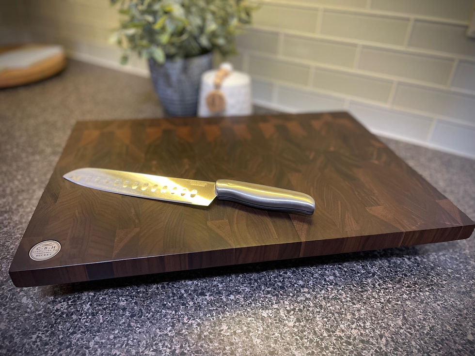 End Grain Walnut Butcher Block