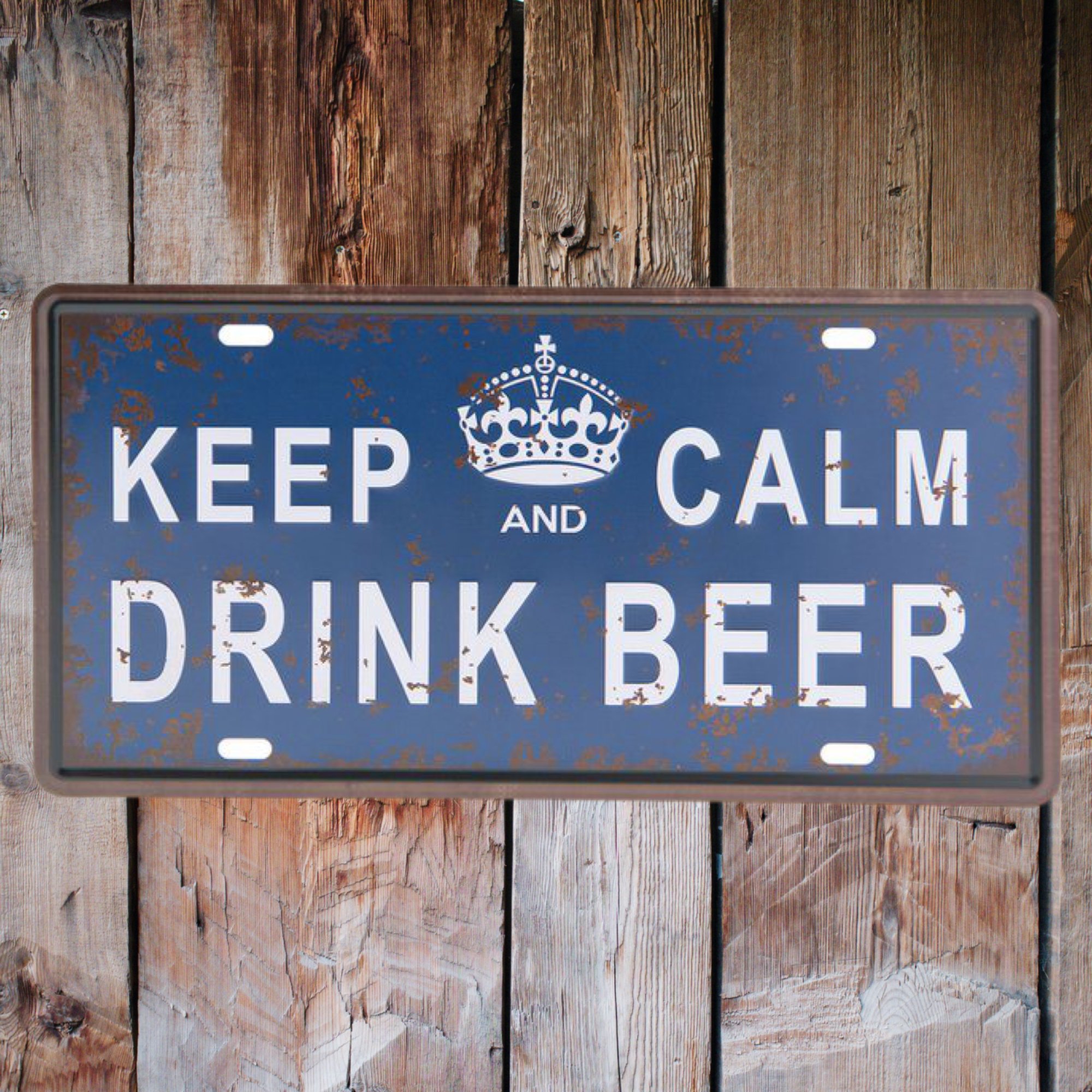 KEEP CALM DRINK BEER SIGN