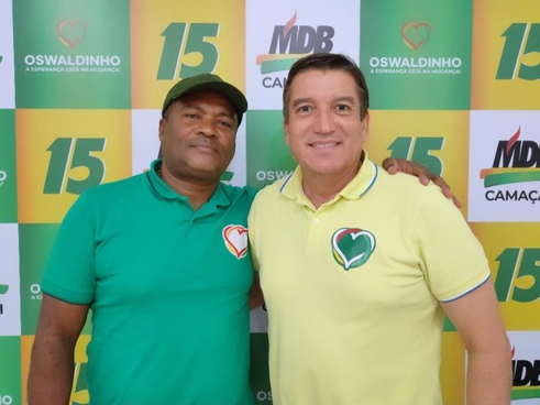 OSWALDINHO: UNINDO CAMAÇARI, ESCOLHE NAL COUTINHO COMO COMPANHEIRO DE CHAPA