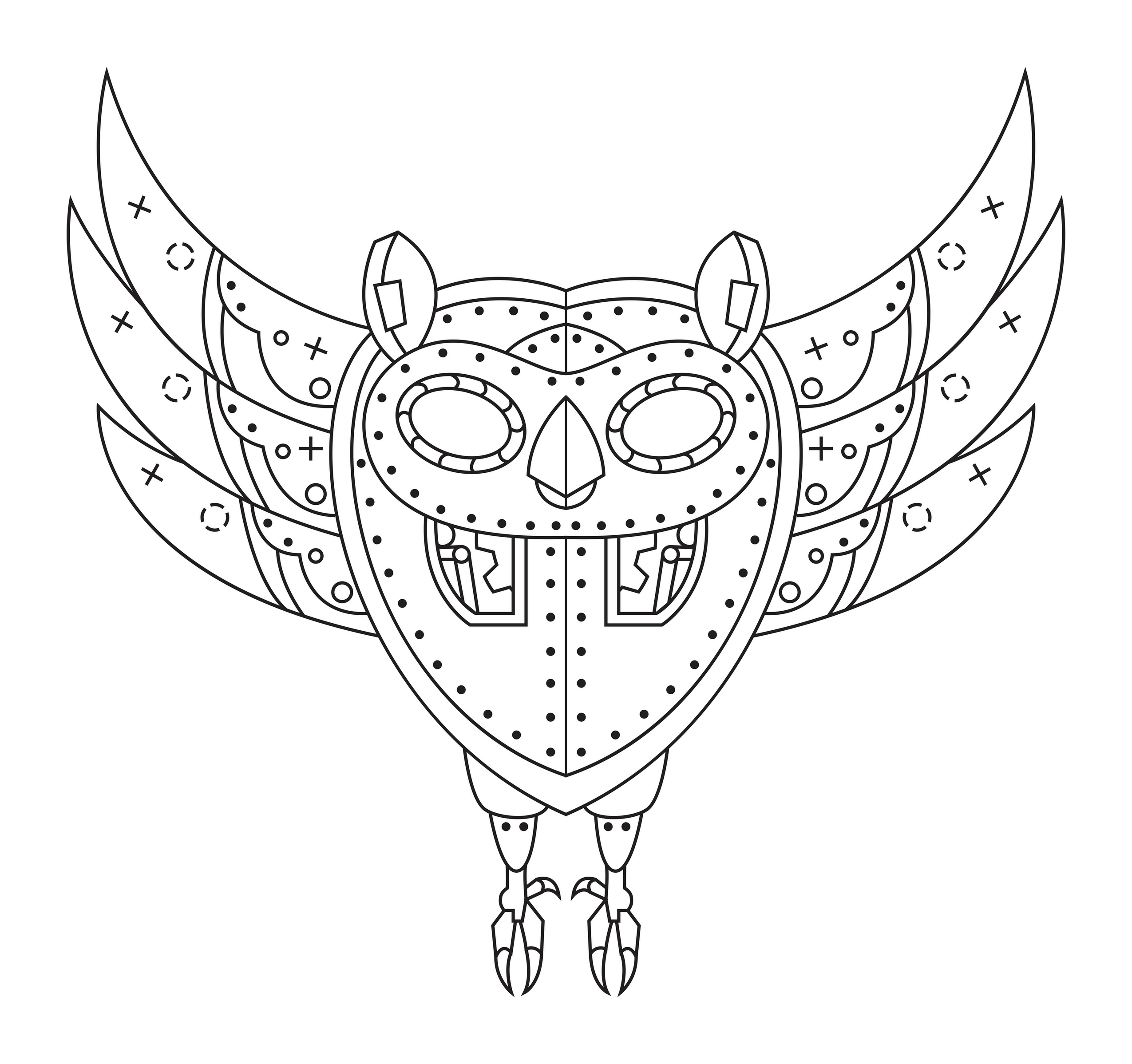 Cosmic Owl Tattoo