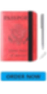 Thumbnail: Airtag Passport Holder Cover Wallet Travel Essentials Leather Rfid Blocking Cas