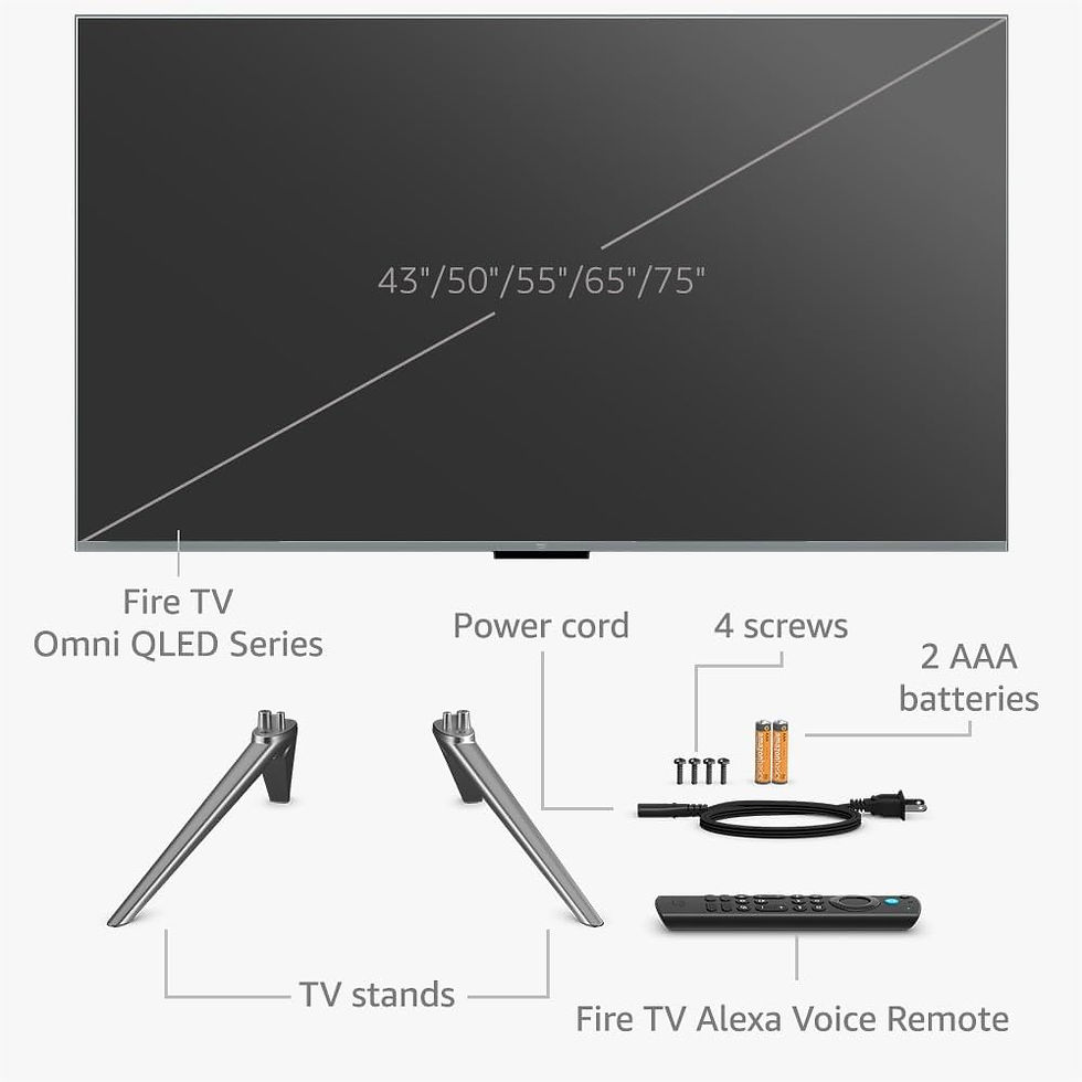 Thumbnail: Amazon Fire TV 43" Omni QLED Series 4K UHD smart TV, Dolby Vision IQ, Fire TV A