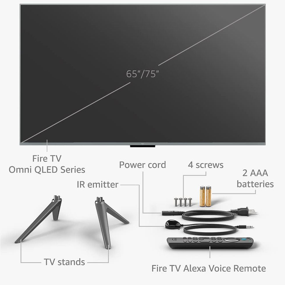 Thumbnail: Amazon Fire TV 43" Omni QLED Series 4K UHD smart TV, Dolby Vision IQ, Fire TV A