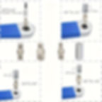 Thumbnail: Universal Impact Ready Offset Extension Wrench Set with Adapters for 1/2", 1/4"