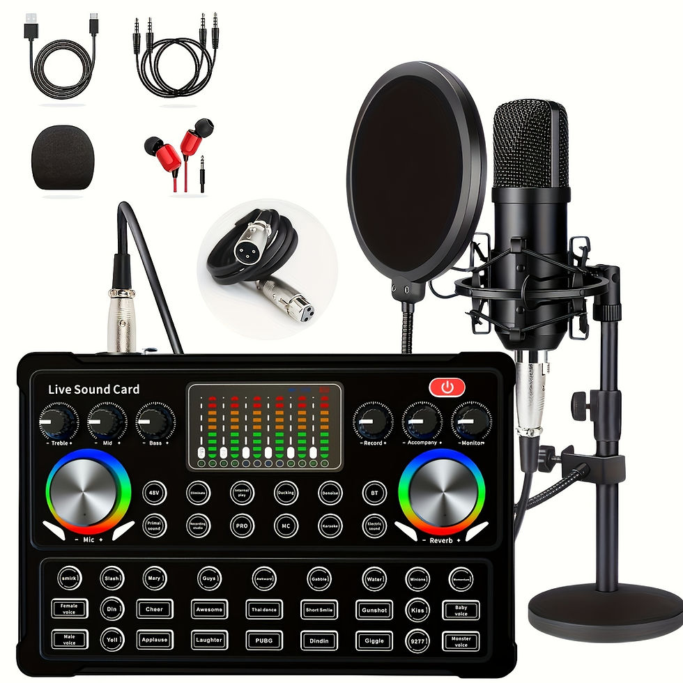 Thumbnail: Podcast Equipment Bundle, M300 Sound Card With Podcast Microphone, Suitable For
