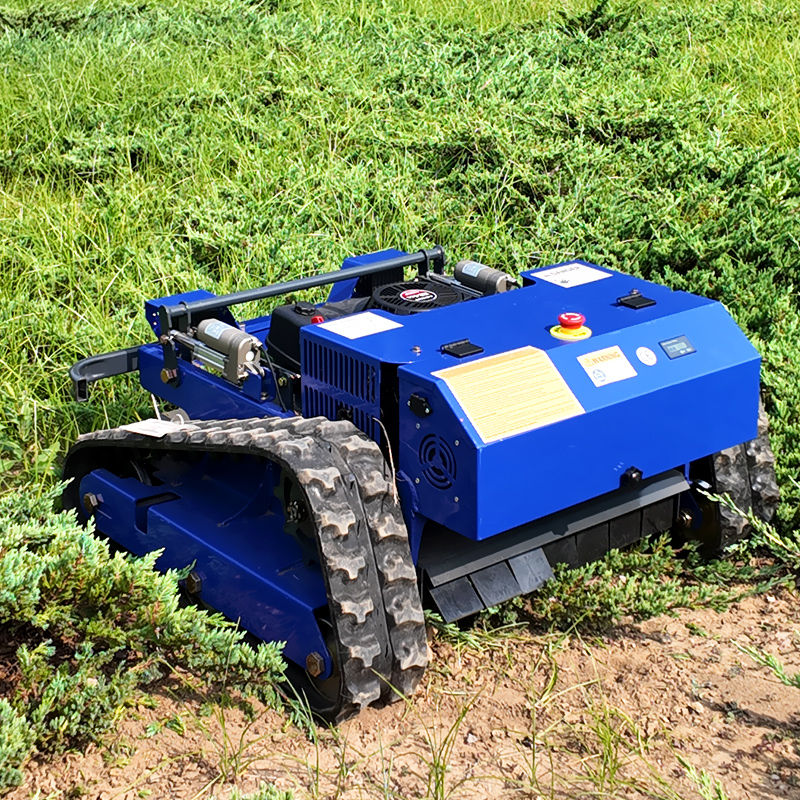 Thumbnail: Customized 550mm cutting width tracked lawn mower remote control lawn mower wit