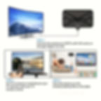 Thumbnail: 2023 Latest Portable HD TV Antenna with 4K/1080p Support for All Smart TVs, 360