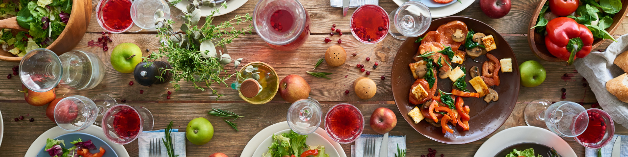 Arranged Food and Objects