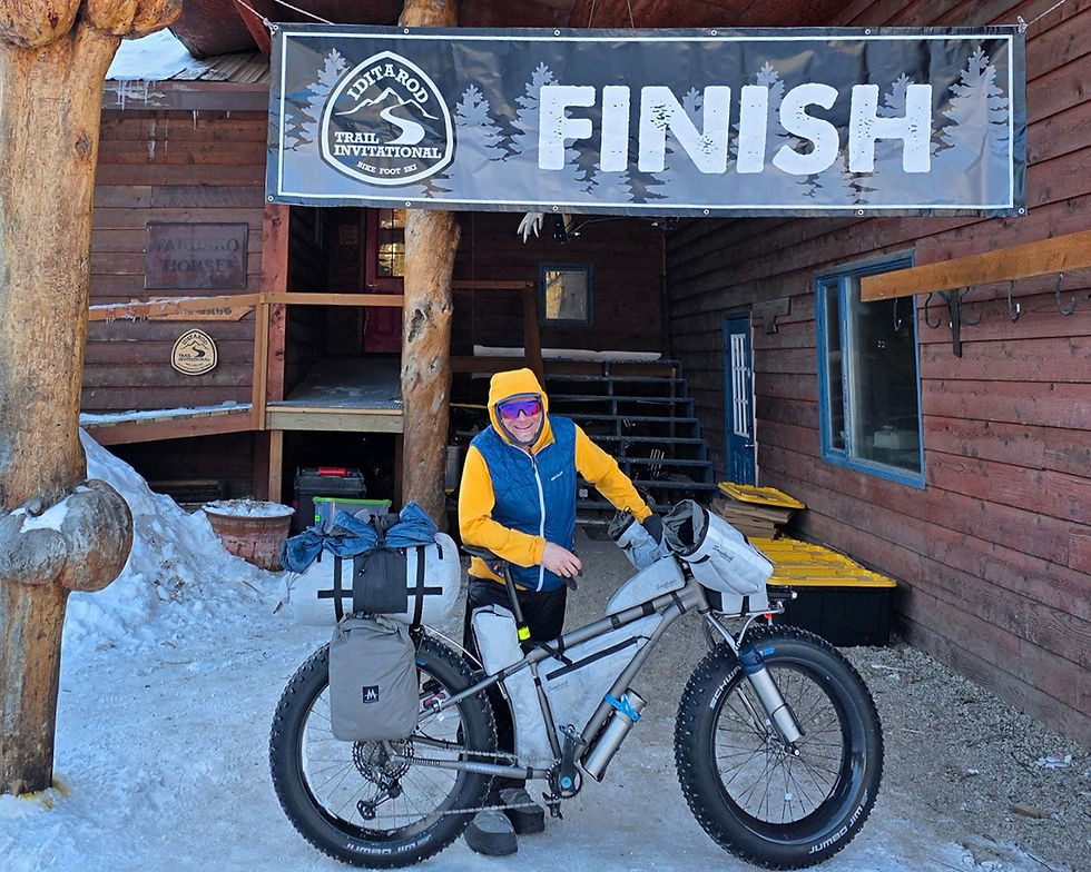 2026 Iditarod ©Jay Petervary Finish at McGrath
2026 Iditarod ©Jay Petervary Winter Ultra, Fat Pursuit, ITI, Iditarod Trail Invitational, ultra endurance, bikepacking