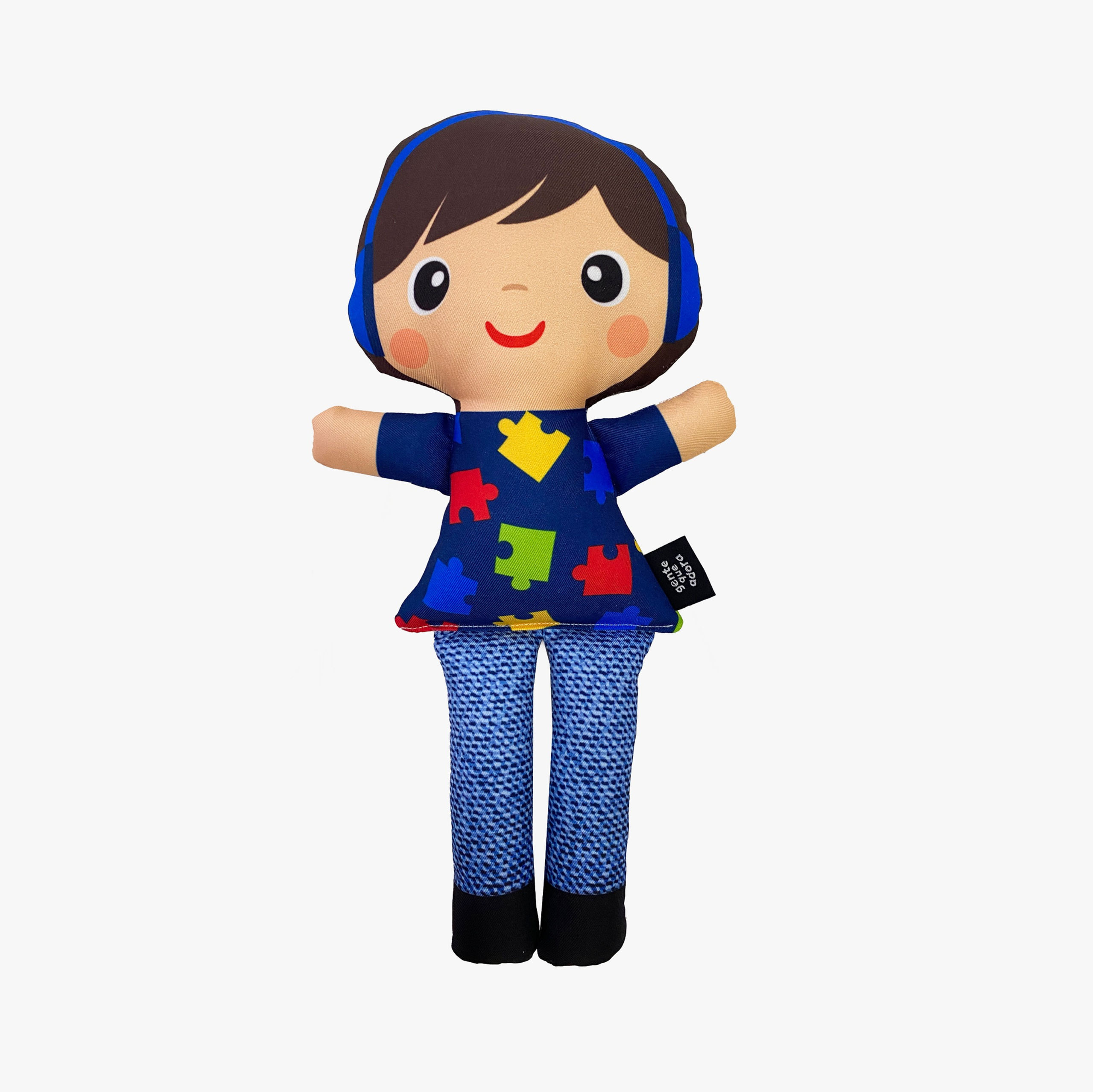Boneco TEA com Fones Naninha - Gente Que Adora