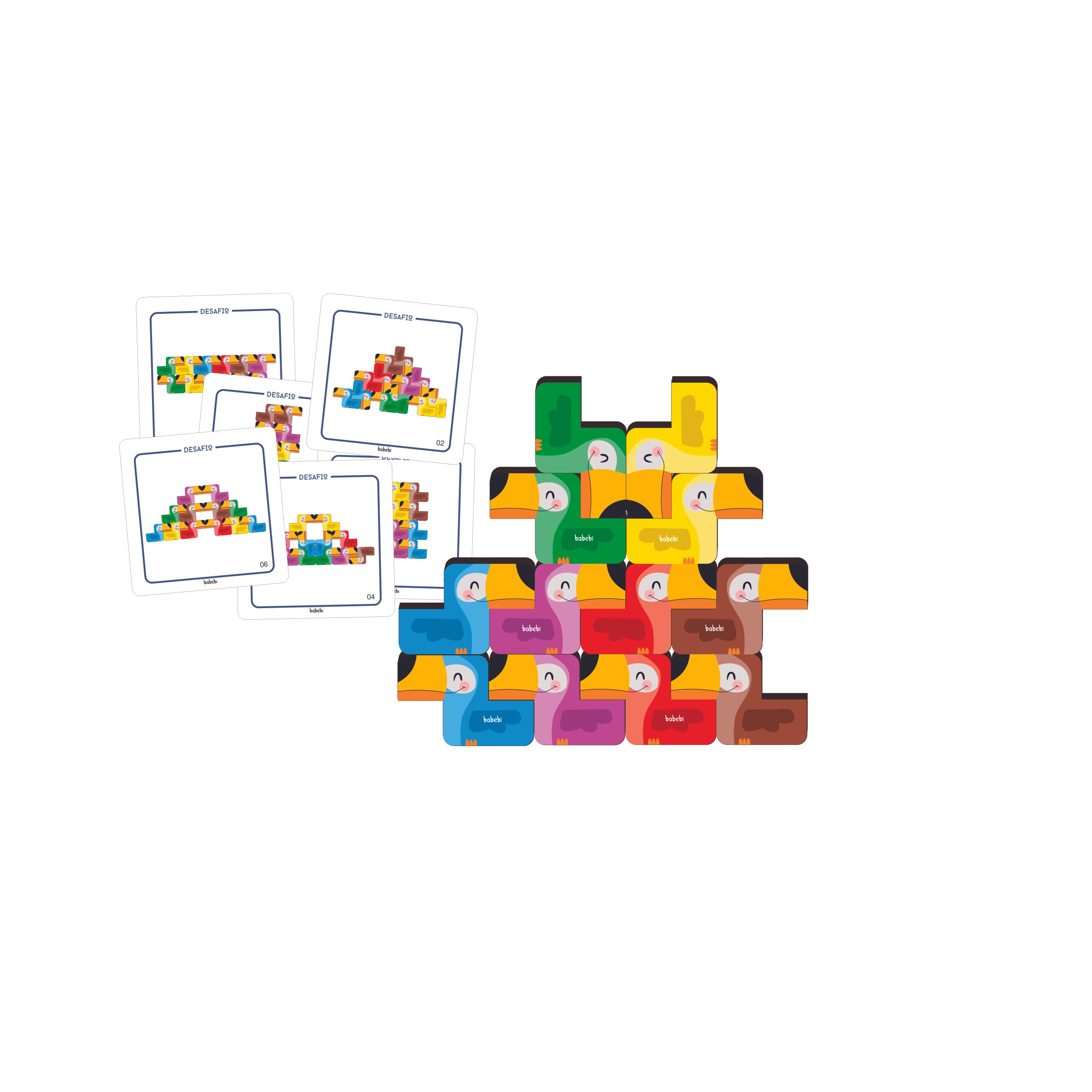 Empilhe os Tucanos Joguinhos de Bolsa - BABEBI