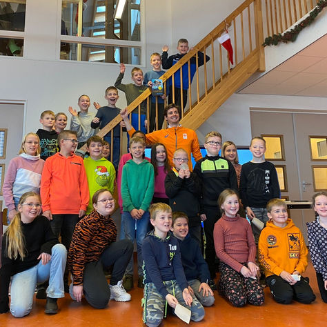 Genoten van de enthousiasme van leerling uit  Westergeest 