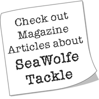 Deep sea tackle magazine articles regarding SeaWolfe Tackle