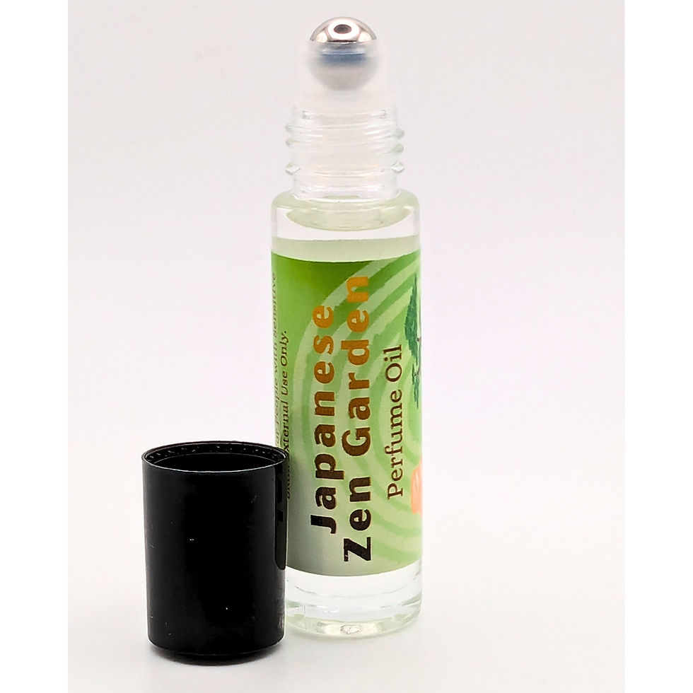 Thumbnail: Japanese Zen Garden Perfume Oil | Fresh Green Tea Floral Scent | 7 ml Roll On