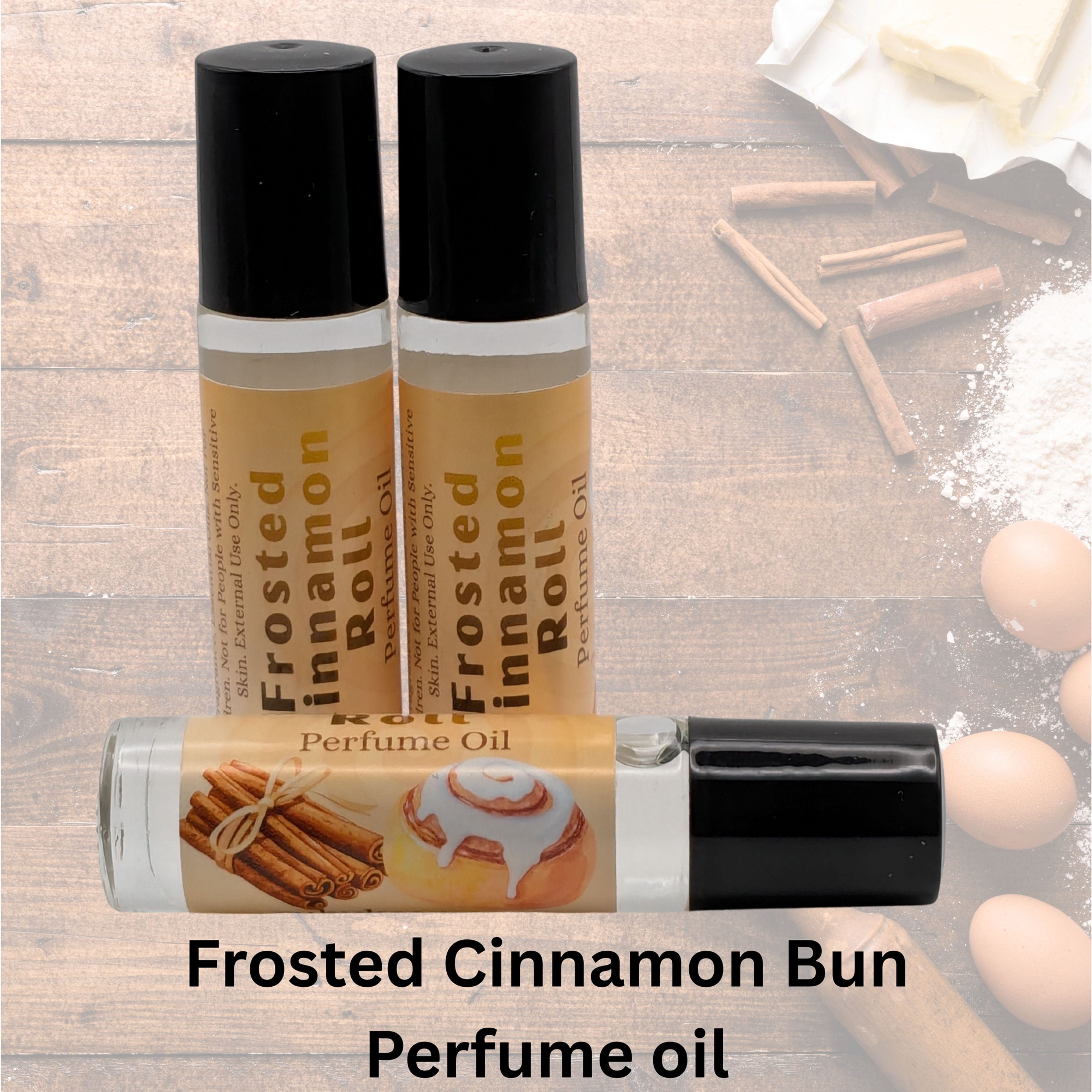 Frosted Cinnamon Bun Perfume Oil | Sweet Bakery Roll On Fragrance | 7 ml