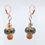Thumbnail: Orange Cream Dangle Earrings