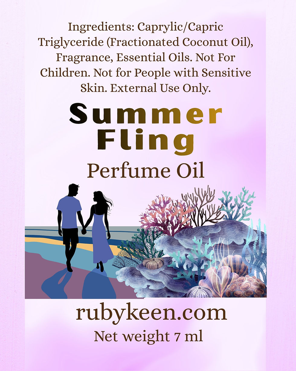 Thumbnail: Summer Fling Perfume Oil | Ocean and Sea Salt Fragrance | Amber & Bonfire Scent