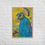 Thumbnail: Portrait Of A Peacock Framed Art Poster, Exotic Bird Wall Art