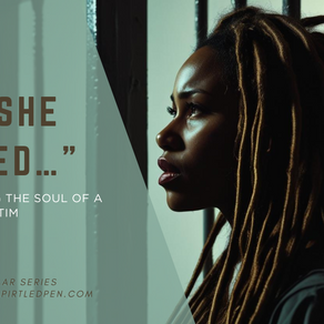 Black woman with locs looking out solemnly