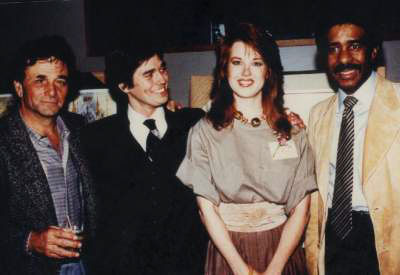 Animal friendly celebrities Richard Pryor and Peter Falk (Columbo)