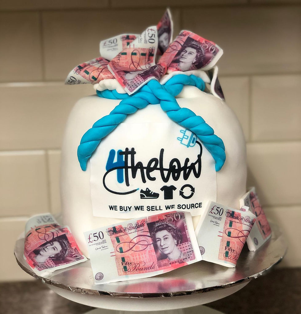 4theLow Money Bag Cake