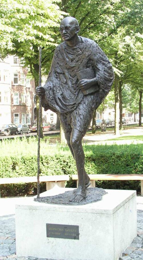 Estatua de Gandhi en Amsterdam