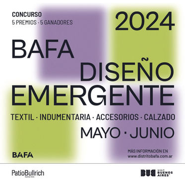 CONVOCATORIA BAFA · DISEÑADORES EMERGENTES