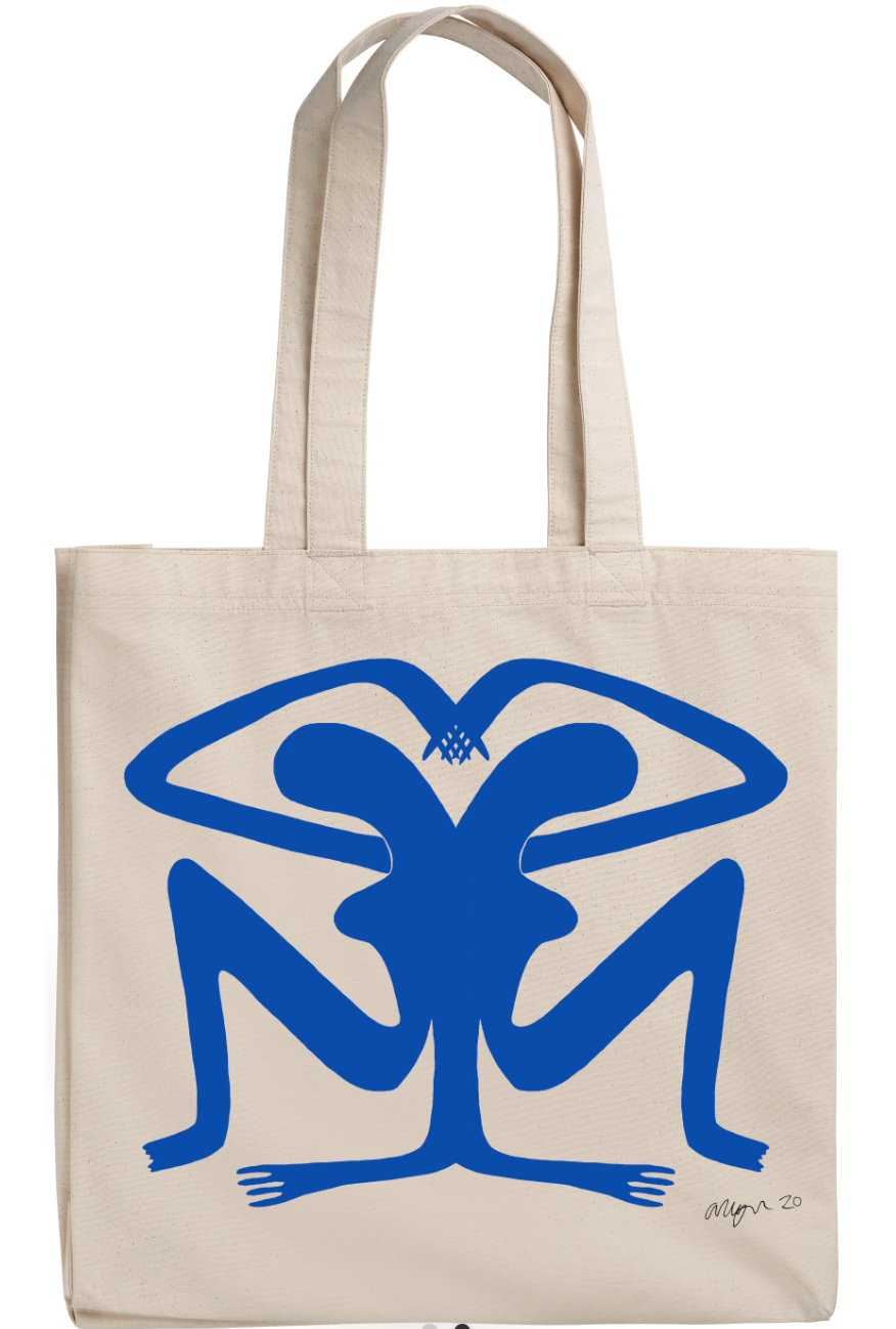 Thumbnail: Cotton canvas large tote bag