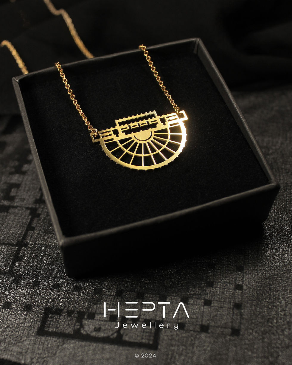 Odeon of herodes Atticus small necklace by Hepta Jewellery and Stefanos Papadatos