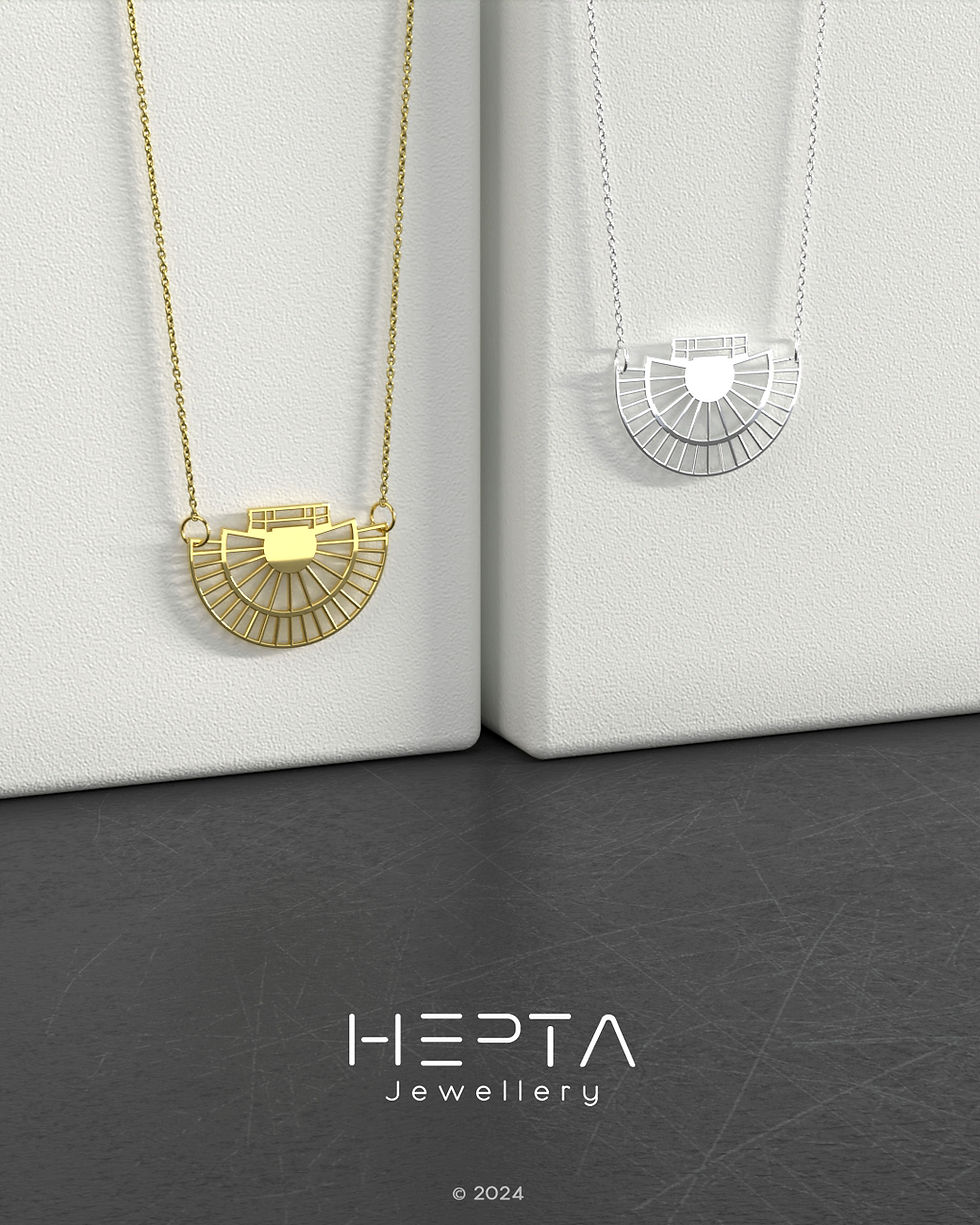 Thumbnail: Theatre of Epidaurus mini necklace by Hepta Jewellery and Stefanos Papadatos