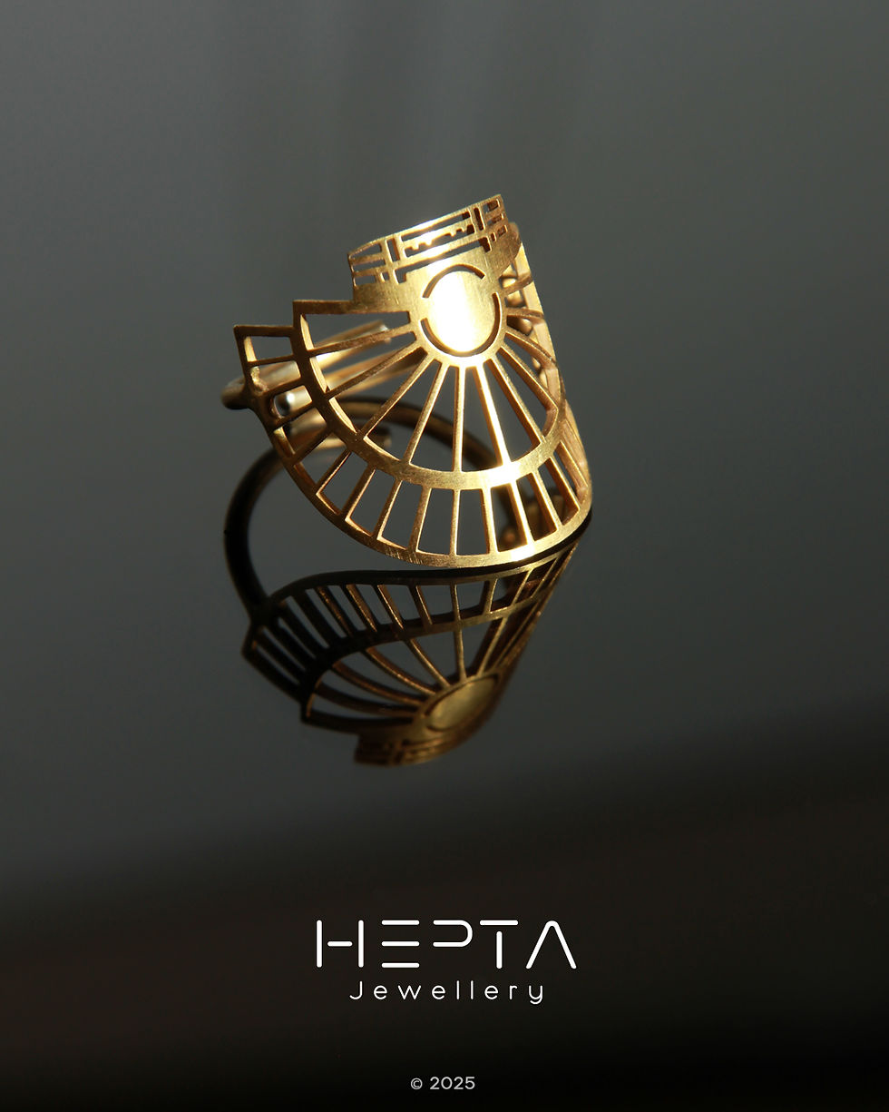 Theatre of Epidaurus ring by Hepta Jewellery and Stefanos Papadatos