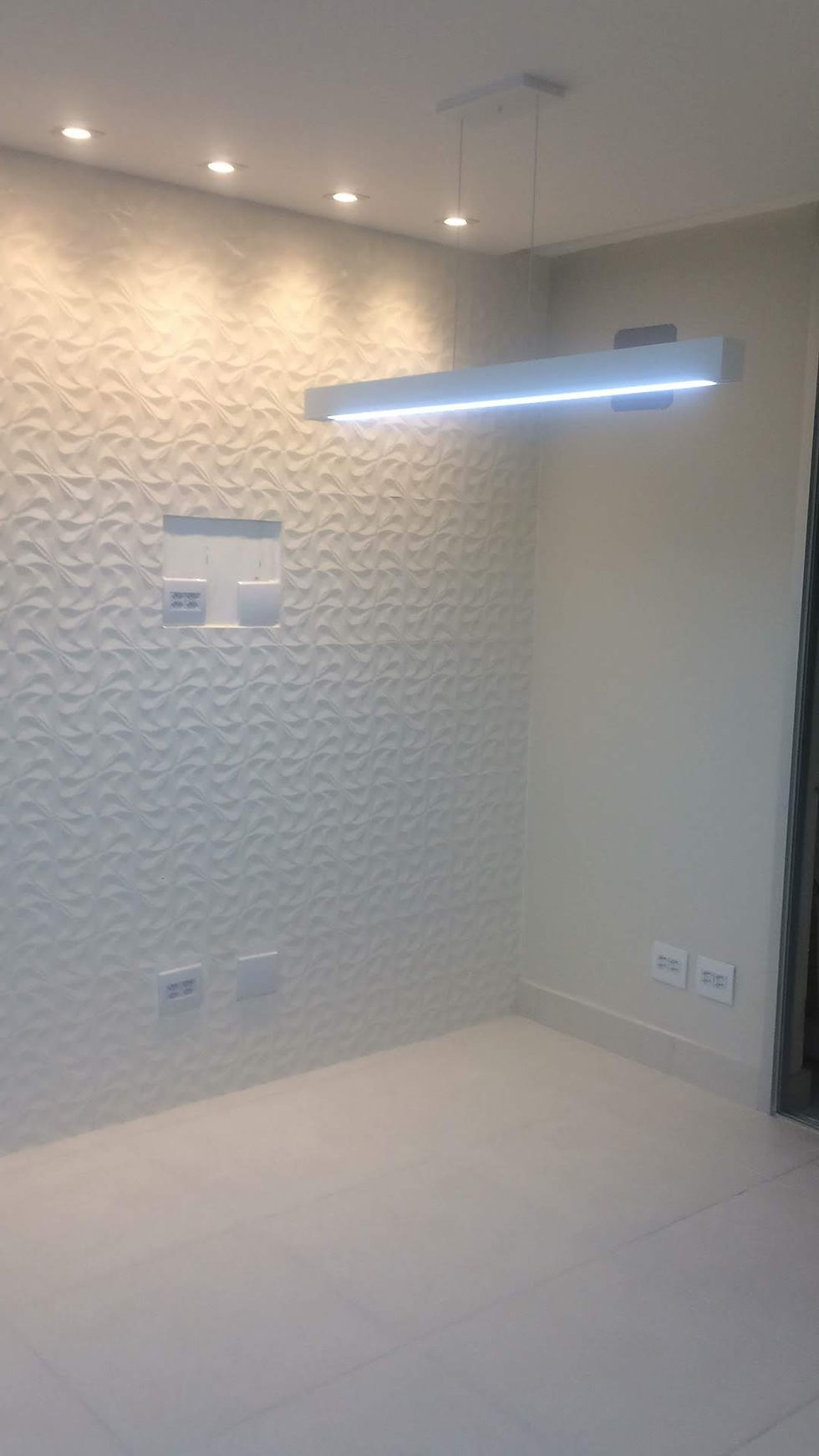 Revestimento e iluminação