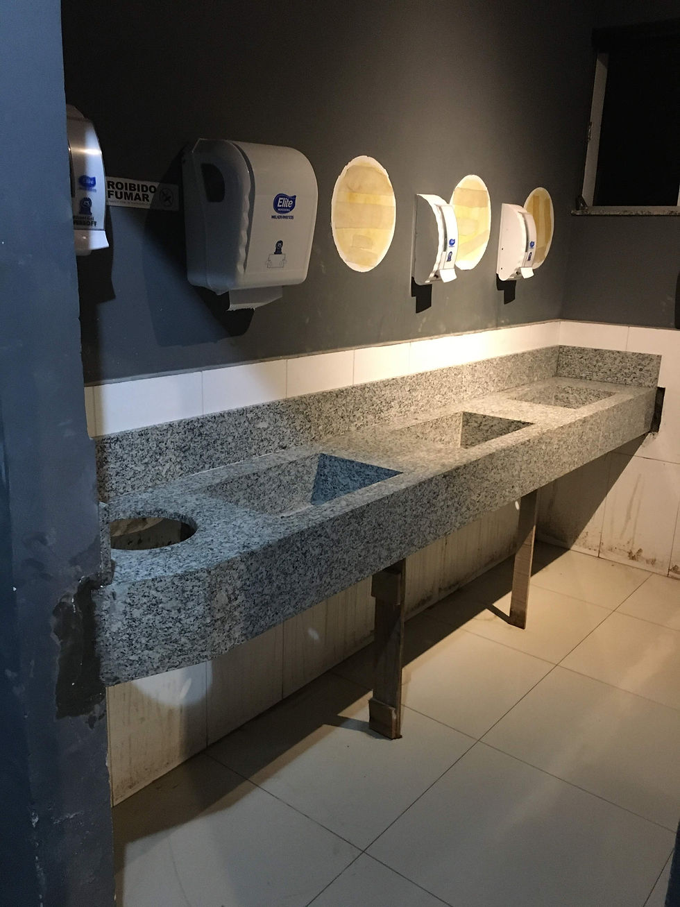 Instalação pia granito 3mts
