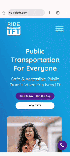 Ride TFT homepage phone view video