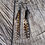 Thumbnail: Fine, Dangly Rooster Earrings Topped With Turkey Feathers On Wood