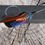 Thumbnail: Vibrant Blue Mallard and Chestnut Rooster Feather Lapel Pin On Presentation Box