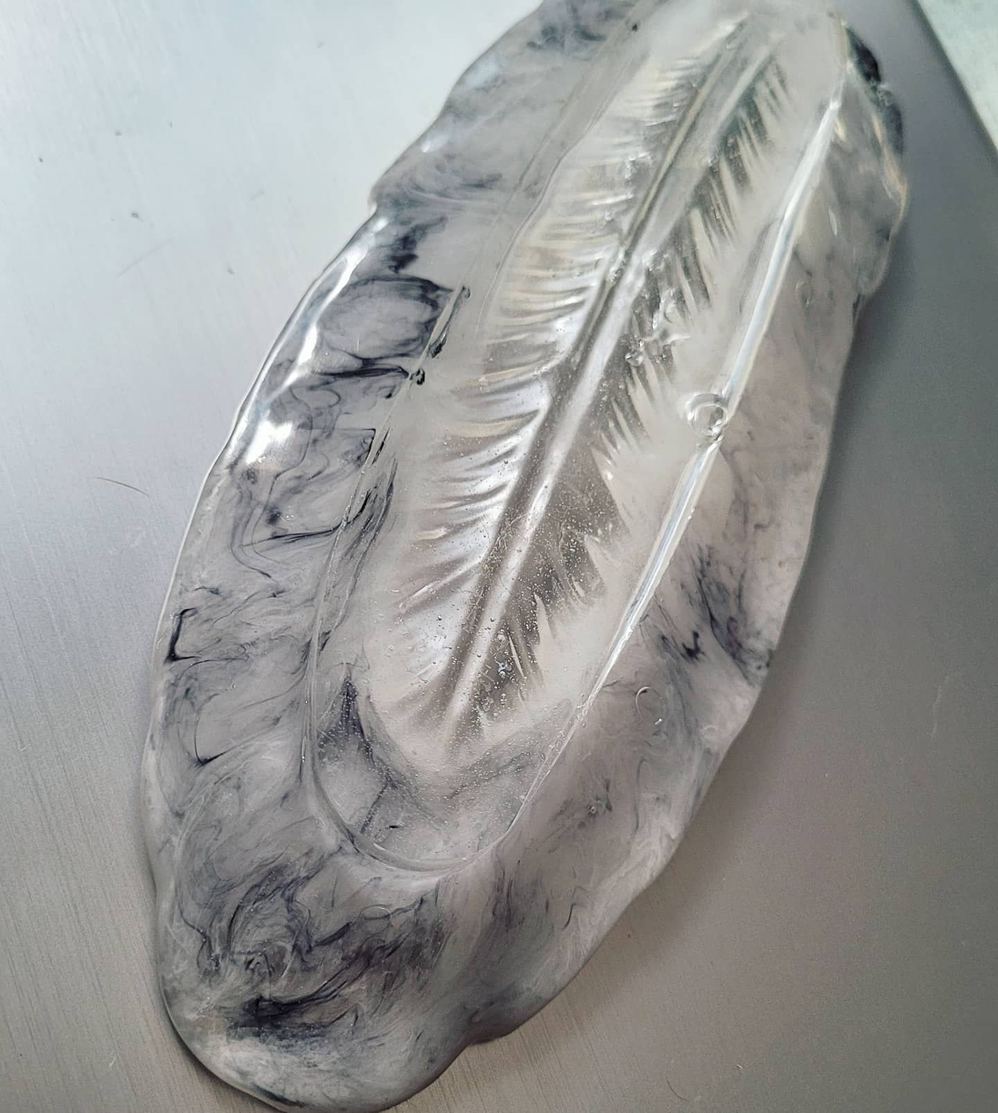 Marble Feather Platter