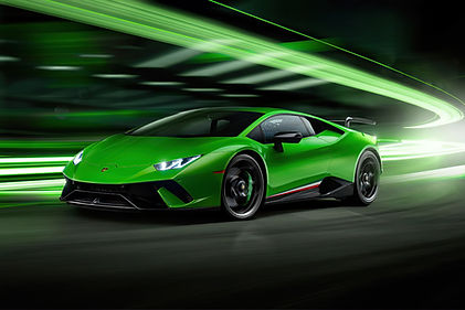 green car with window tint